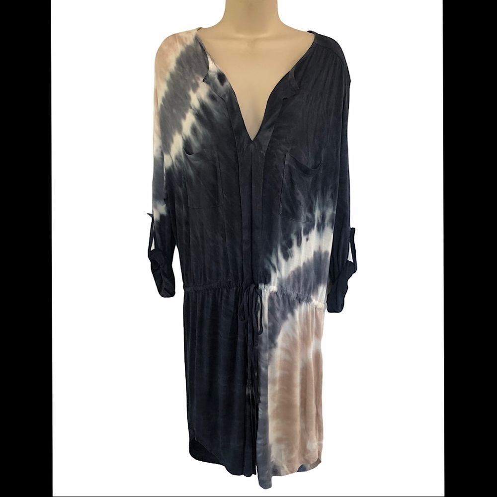 Young Fabulous & Broke Junia Blue Tie Dye Dress